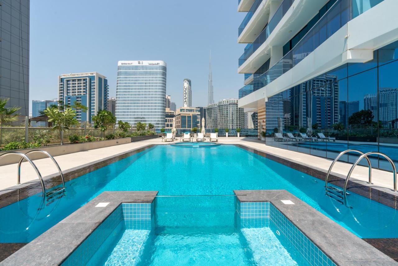 Exclusive Globalstay Apartments In Business Bay Free Parking & More! Dubai Luaran gambar