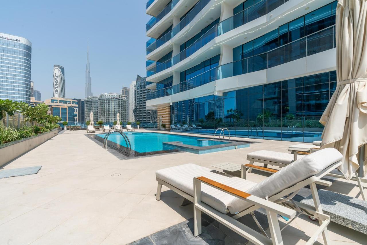 Exclusive Globalstay Apartments In Business Bay Free Parking & More! Dubai Luaran gambar